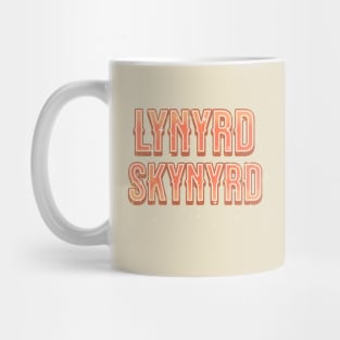 skynyrd text vintage Mug